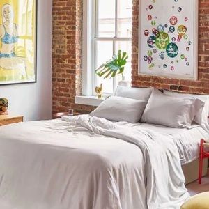 Buffy Breeze Eucalyptus Duvet Cover Queen White